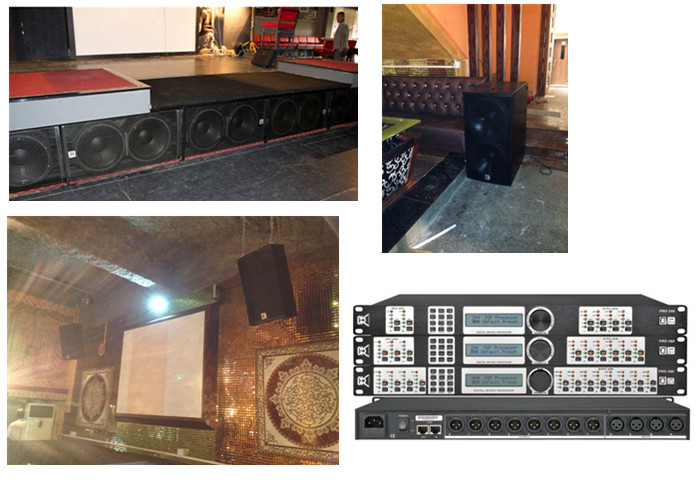 Outdoor Stage Digital Sound Processor With 3 In 6 Out 32 Bits DSP Ship