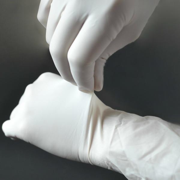 Powder Free Disposable Medical Gloves , Medical Rubber Gloves Fingertip Textured