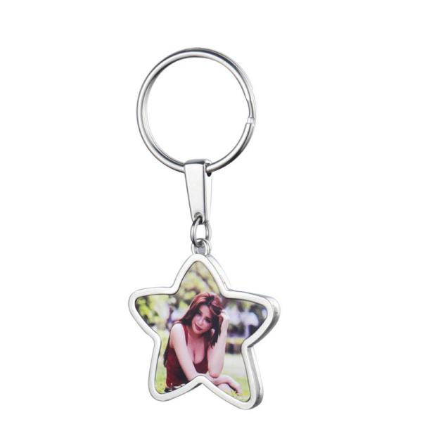 Différentes formes de clés de sublimation pendentif porte-clés