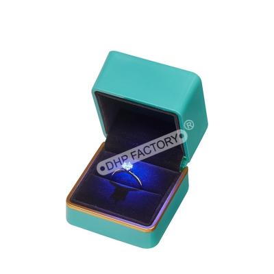 Elegant Paper Jewelry Gift Box Rings Cardboard Earring Box With Velvet Inert
