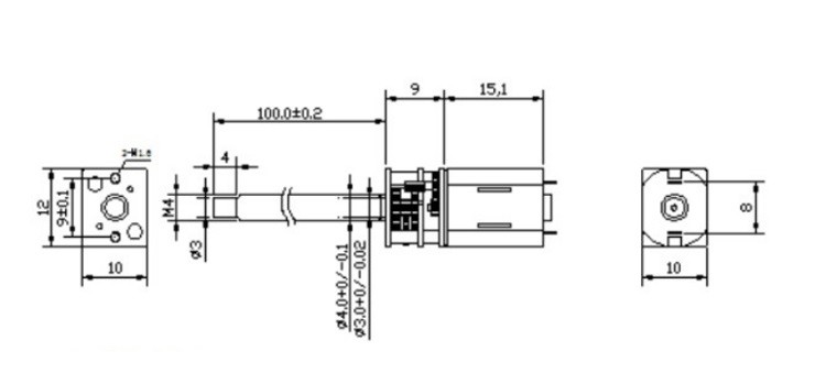 Микро- мотор кодировщика моторов 3V 6V 12V N20 шестерни DC GA-N20 с фланцом