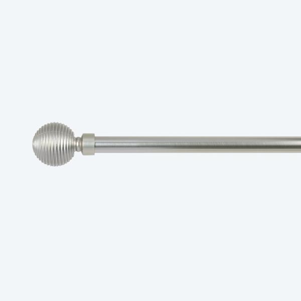 6m Length Pipe Curtain Rods Circles Ball Decorative Head Iron Pole For Bedroom