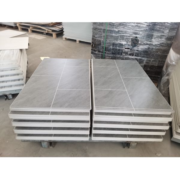 Водостойкий ПВХ Пластиковый Каменный Мраморный СPC Стенная облицовка Luxury SPC Vinyl Rigid Core Board Внутренняя стена