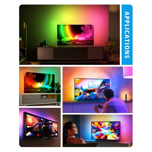 ТВ СИД 2W HDMI освещает контржурным светом, света прокладки Rgbic СИД многофункциональное