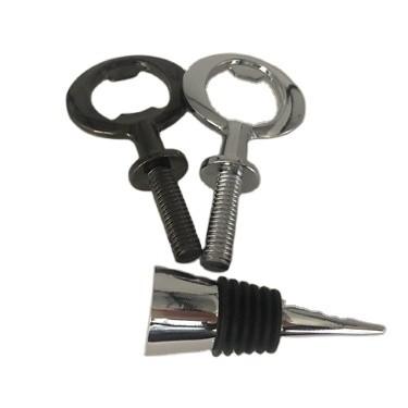 Engraved Logo Promotional Business Gifts Red Wine Glass Bottle Stopper