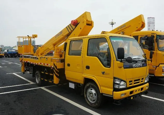 Isuzu 18-20m Aerial Platform Truck Mounted Telescopic Boom Man Lift Truck