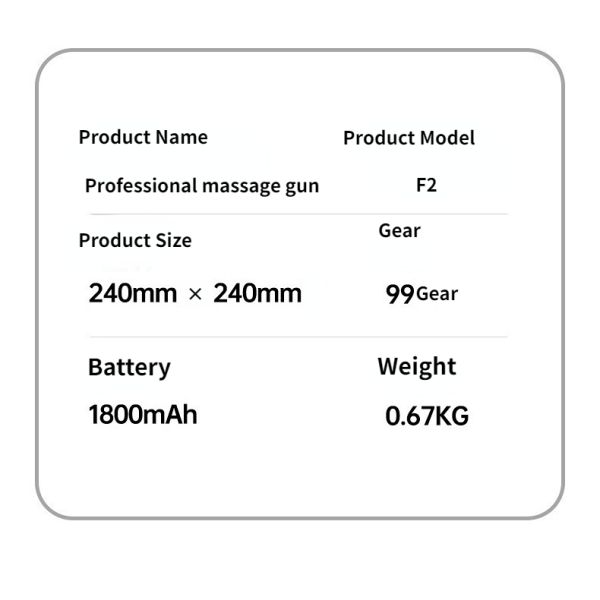 Pistola Masajeadora de Fascia de Percusión Eléctrica Vibratoria para Cuerpo, Masaje Profundo de Tejidos Musculares