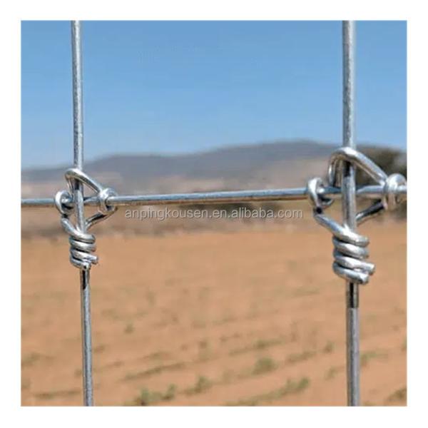 Galvanized 5-8 ft Fixed Knot Deer Cattle Fence for Farm Field Protection Square Design