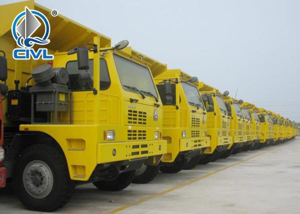 Sinotruk 70T 6x4 Howo Heavy Duty Loading Mining Dump Truck For Big Rocks In Wet Mining Road