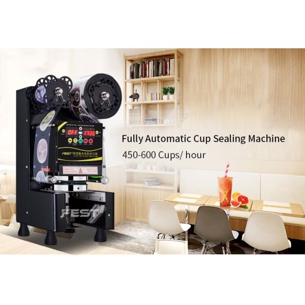 чашки калибра 95mm герметизируя машину 25pcs/Min запечатывания чая пузыря машины
