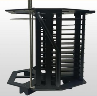 Anti-Static 12 Inch 13 Slot Silicon Metal Wafer Carrying Cassette With Handle