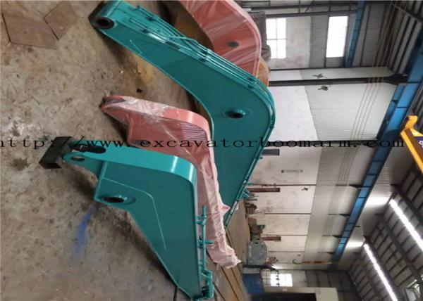 Blue Long Reach Excavator Booms 50 Feet SK250 Kobelco Excavator Attachments