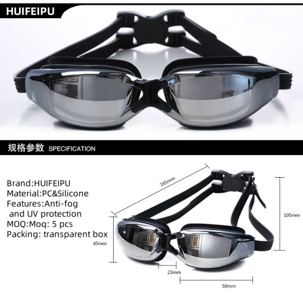 UV Resistance Universal Adult Swimming Goggles For Race And Pool Use