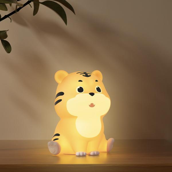 Portátil USB recarregável lindo animal LED luz noturna para bebê crianças crianças pequenas 3500K