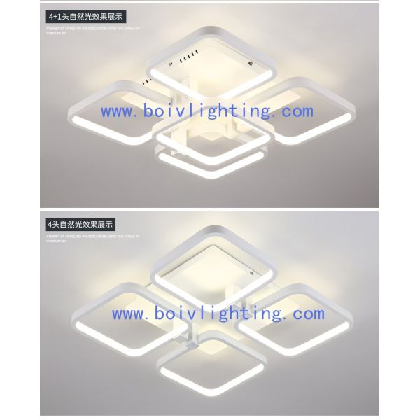 Acrylic Cover Materal Remote  Control  LED Ceiling  Light  LED Lamp White Aluminum