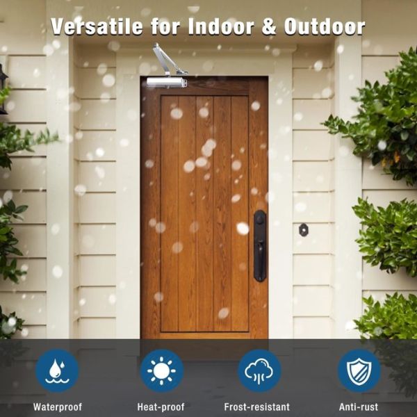 Hands Free Swing Door Closer Self Closing Concealed Hydraulic Spring Hinge