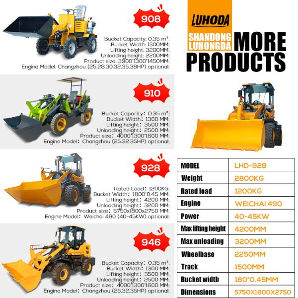 3 Ton Wheel Telescopic Front End Loader 3000 kg Mini Wheel Loader
