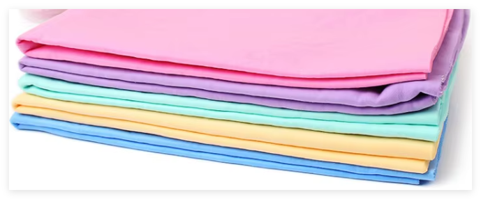 Rectangle Shape 43x32cm 100% PVA Chamois Towel For Pet Cleaning Dog Cats Washing