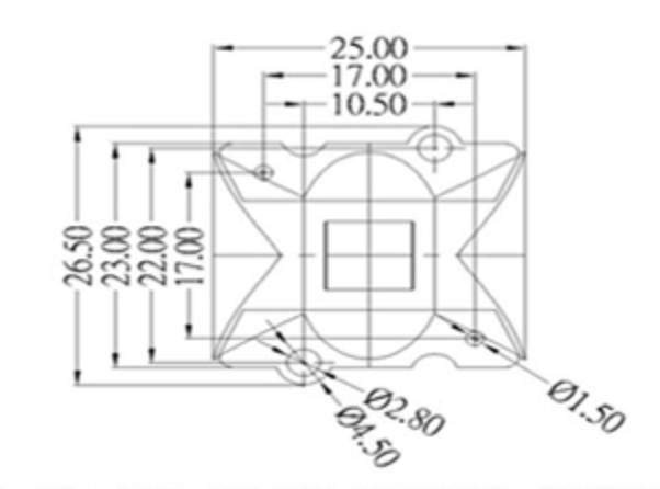 10x120 Degree 3 Watts LED Optics Lenses , Led Peanut Lens 26.5x25mm