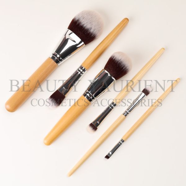 Professional PBT Hair Face Makeup Brush Set 6pcs Customized Bristle