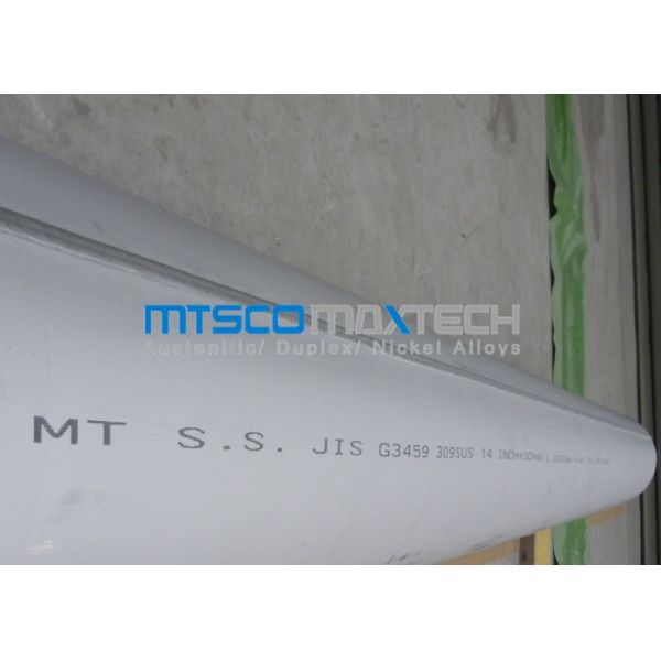 TP309S soldó con autógena la PULGADA inoxidable SCH40, 355.6m m x 11.13m m de la tubería de acero 14