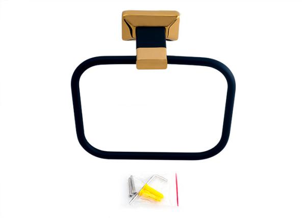 Produtos de banheiro Parede - Toalha quadrada montada Anel de material de latão Banheiro