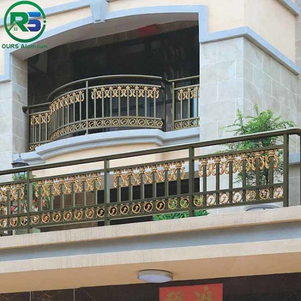 Pre Assembled Contemporary Aluminum Decorative Security Fencing Flat Top