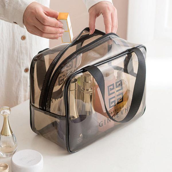 KLXB Clear PVC Organizer Storage Bag 27cm*40cm*10cm