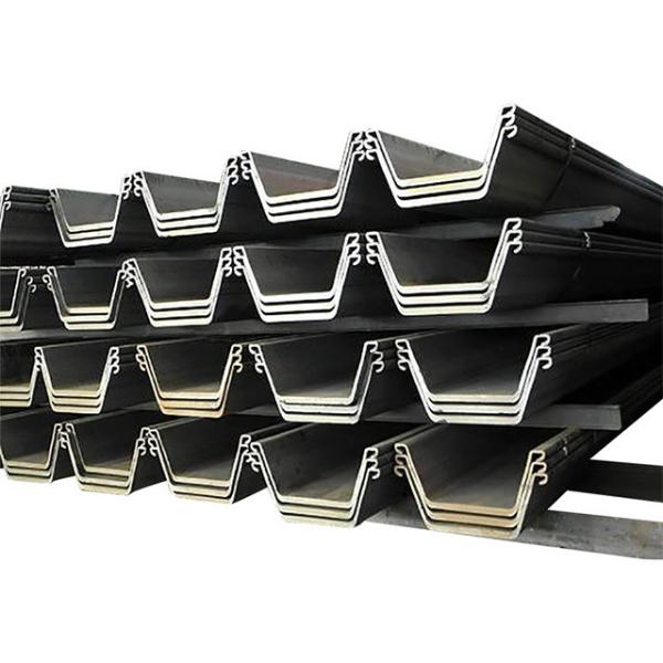 Building Construction Hot Dipped Steel Sheet Pile Sections Q195 Q235 Q235B