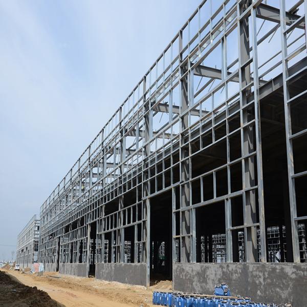 Q235 Prefabricated Steel Building with Sandwich Panel Roof Cladding