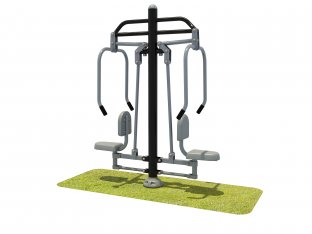 Outdoor fitness double sit pusher FS-26806