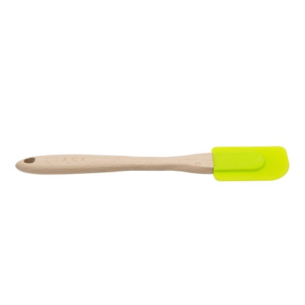 wooden silicone Spatula with wood handle