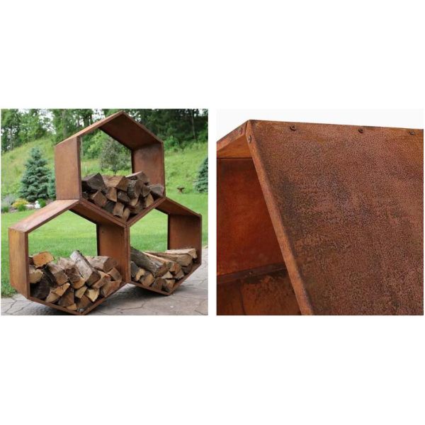 Шкаф журнала хранения швырка сота Corten сверхмощного шестиугольника деревенский стальной