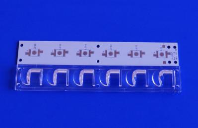 6W lente óptica, lente da luz de rua do diodo emissor de luz para dispositivos elétricos de iluminação da rua