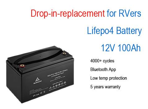 100ah 120ah Rv Camper 12v Lifepo4 Battery Overload Protection