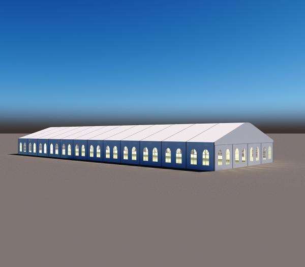 Tenda de casamento ao ar livre lonas ignífugas para 200 pessoas 60mx20mx4m