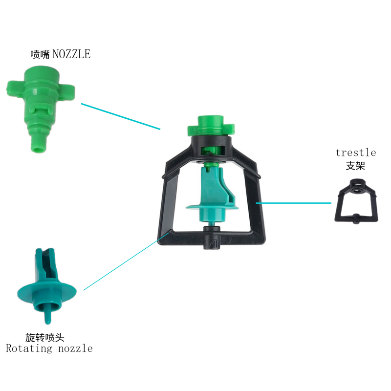 360 Inverted Position Rotary Sprinkler for High Pressure Agricultural Irrigation
