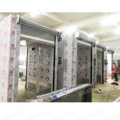 25m/s 99s Air Showers Cargo Auto Rolling Door Modular Stainless Steel 4.7KW