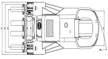 40T Heavy Duty Diesel Forklift FD400 Warehouse Forklift Yellow