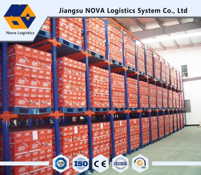Movimentação de revestimento do pó da entrada dobro no racking da pálete para matérias primas