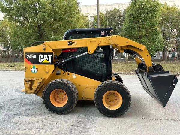 Hydraulic Cat 246D Skid Steer Used Mini Loaders 118KW