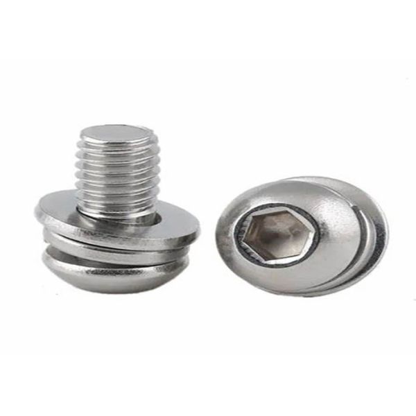 M6 M8 M10 Hexagon Hex Socket Button Head METAL Screw Assembled With Washer 304 316 316L