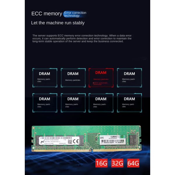 HP DL380 Gen11 2U Rack Server Xeon Processor Rack Mounted Server DDR4 Memory SSD Hard Drive 64GB
