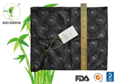 Black Anti Resistant Waterproof Wet Bag Single Drawstring / Zipper Available