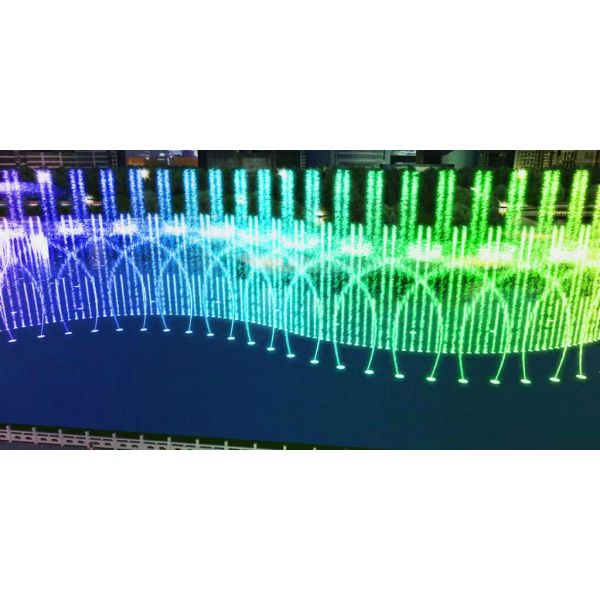 Чудесный трехмерный цифровой качающийся фонтан