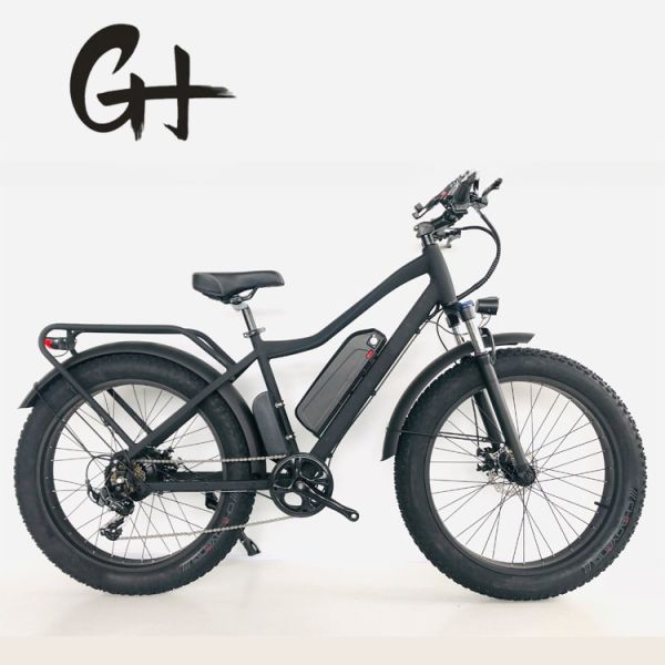 Disc Brake 750W 48V Lithium Battery Adult E Bike Fat Tire Electric Bike 26 inch with Max Speed of 30-50Km/h