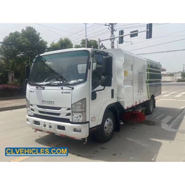 KV100 N Series ISUZU Road Sweeper Truck 10CBM High Pressure