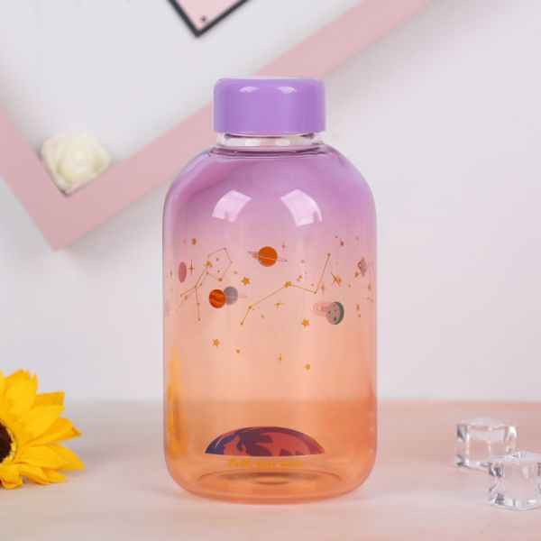 Single Wall High Borosilicate Glass Drink Water Bottle Personalized