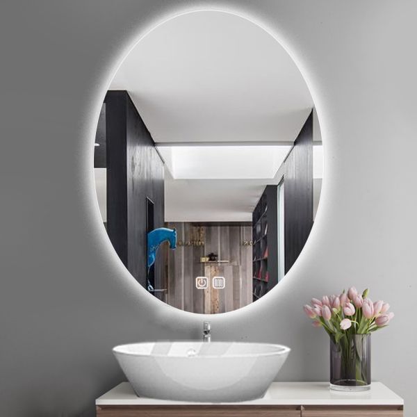 Умное стекло Круглое дизайн светодиодное зеркало для гостиничного номера