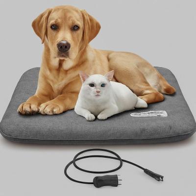 3 Level Overheat Protection Heated Pet Pad 2 Hour Timer 6ft Cord Cat Heating Pad Indoor
